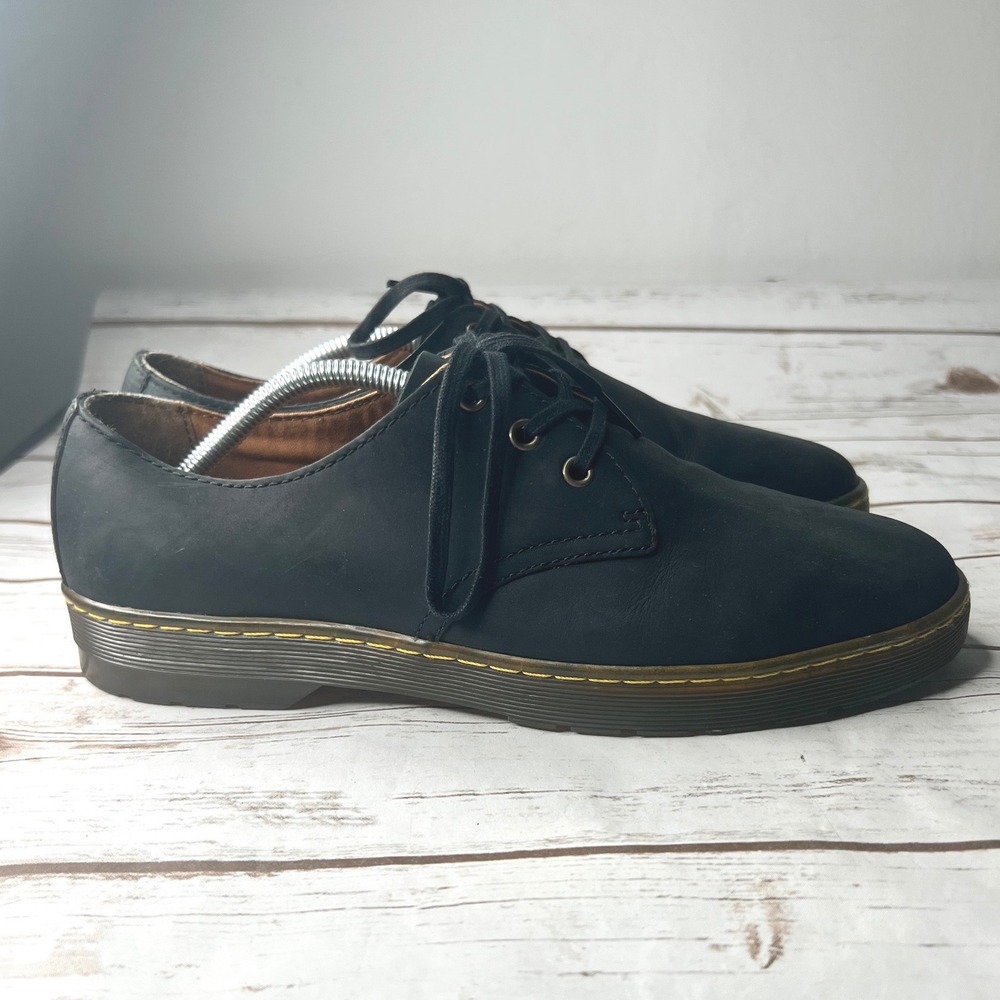 Dr. Martens Coronado Oxford Black Matte Leather 3-Eye Shoes Size 11 Mens
